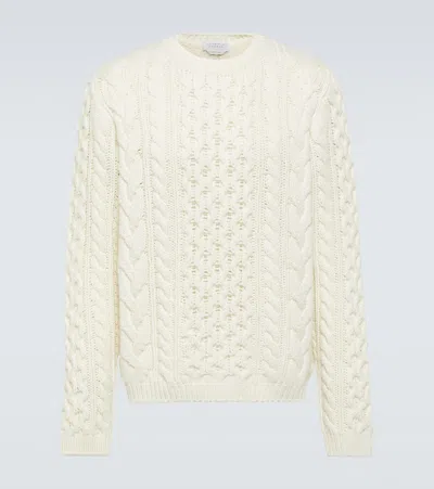Gabriela Hearst Geoffrey Cable-knit Cashmere Sweater In White