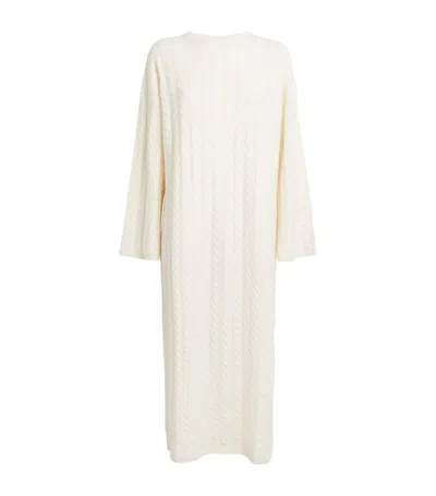 Almada Label Merino Wool-cashmere Noma Dress In Beige