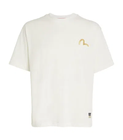 Evisu Daicock Wave T-shirt In White
