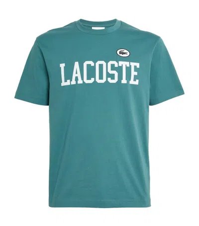 Lacoste Raised Logo T-shirt In Blue