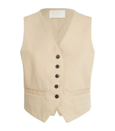 Citizens Of Humanity Cotton Sierra Waistcoat In Beige