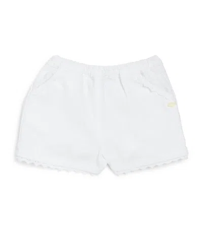 Tartine Et Chocolat Kids' Cotton-blend Shorts (3 Months-3 Years) In White