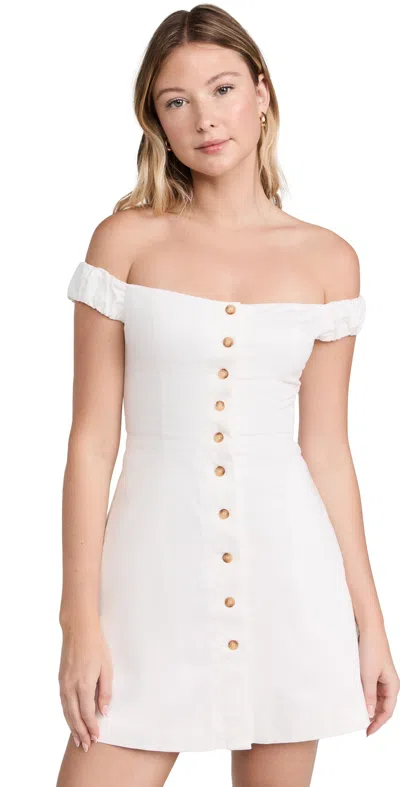 Favorite Daughter The Lovesick Mini Dress In White