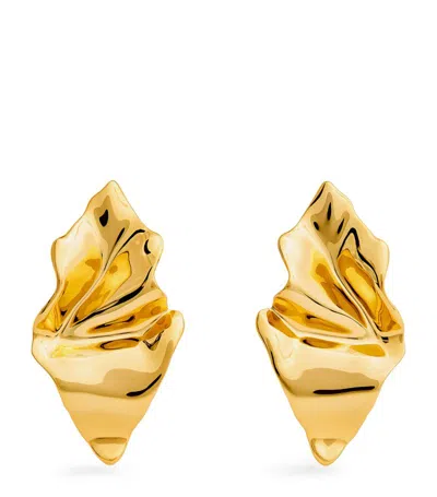 Alexis Bittar Gold-plated Crumpled Earrings