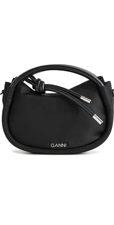 Ganni Knot Mini Bag Black