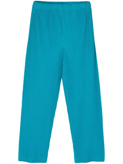 Issey Miyake Mc March Pleated Trousers In Blue