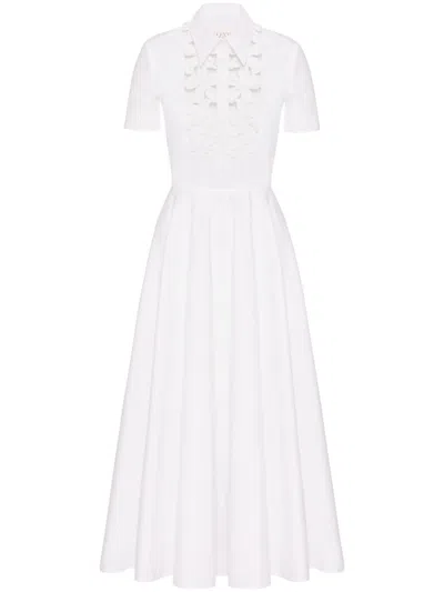 Valentino Dress With Embroidered Straps In White