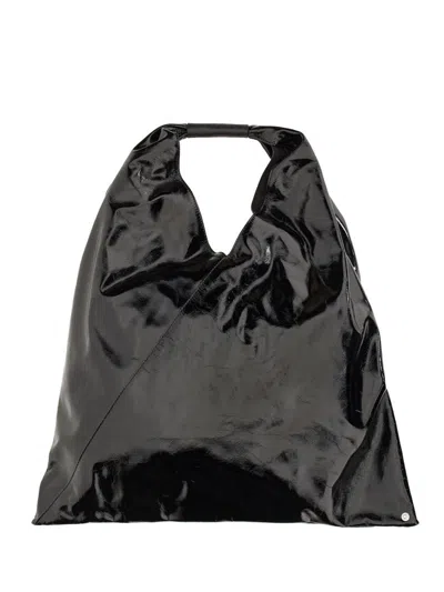 Mm6 Maison Margiela Japanese Leather Bag In Black