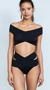 Oye Swimwear Lucette Bikini Set In Black