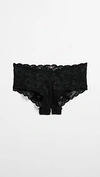 Cosabella Never Say Never Naughty Low-rise Hotpant In Black