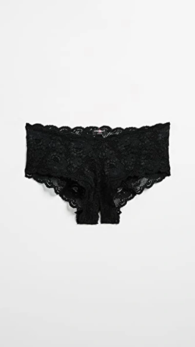 Cosabella Never Say Never Naughty Low-rise Hotpant In Black