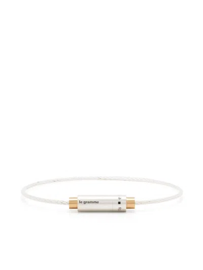Le Gramme 18kt Yellow Gold The 9g Bracelet In Silver
