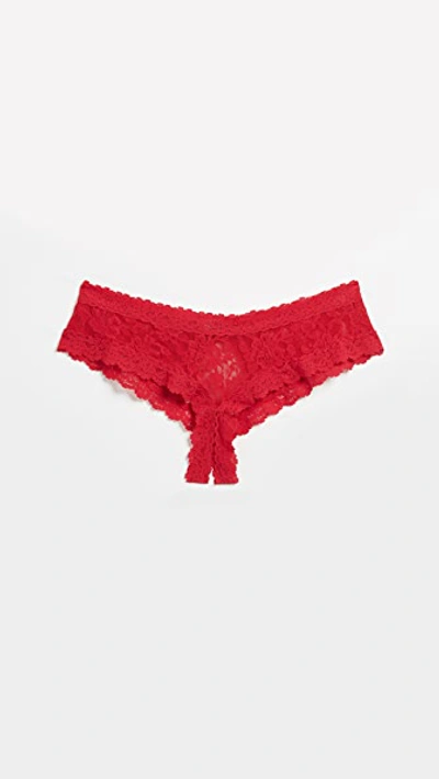 HANKY PANKY AFTER MIDNIGHT CHEEKY HIPSTER PANTIES RED,HANKY40834