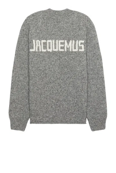 Jacquemus Le Pull  In Grey