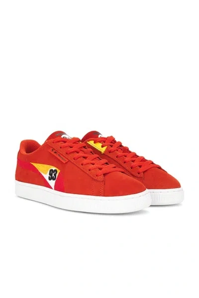 Puma X Bmw Mms Suede Calder In For All Time Red  Speed Yellow  & Racing