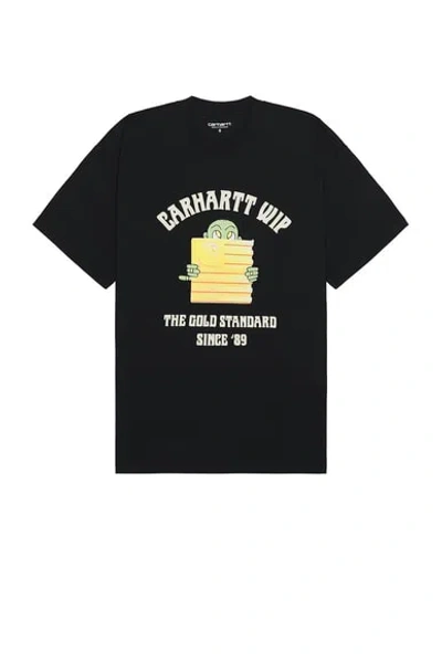Carhartt Short Sleeve Gold Standard T-shirt In Black