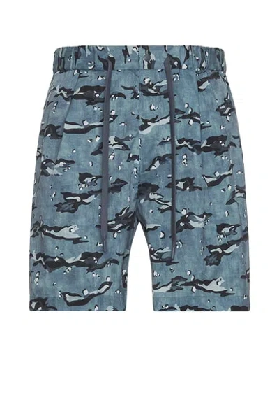 Snow Peak Printed Breathable Quick Dry Shorts In Grey