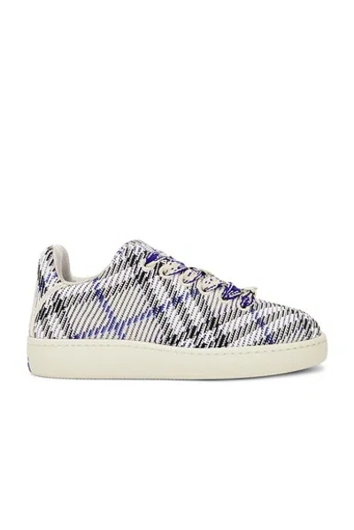 Burberry Sneaker Box With Check Processing In Blue,neutro