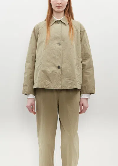 Casey Casey Dries Travail Cotton Jacket In Sesame