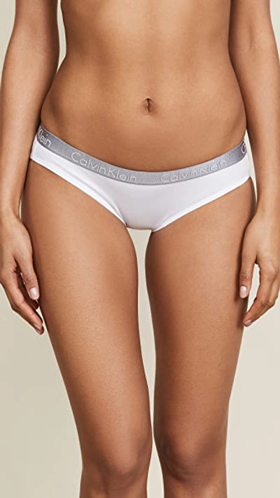 Calvin Klein Underwear Radiant 棉质比基尼 In White
