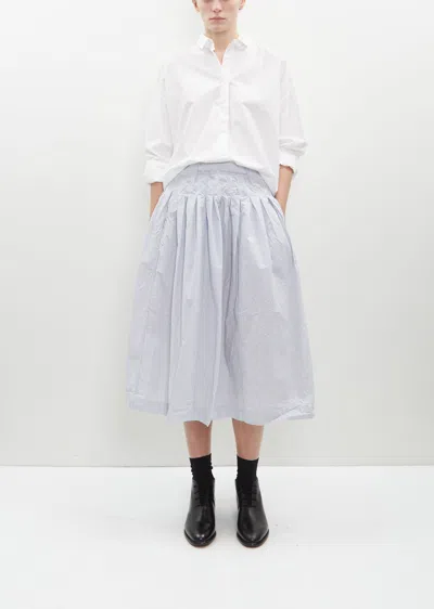 Bergfabel Farmer Cotton Skirt In Navy