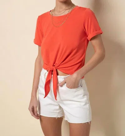 Tart Collections Kori Top In Hot Coral In Red