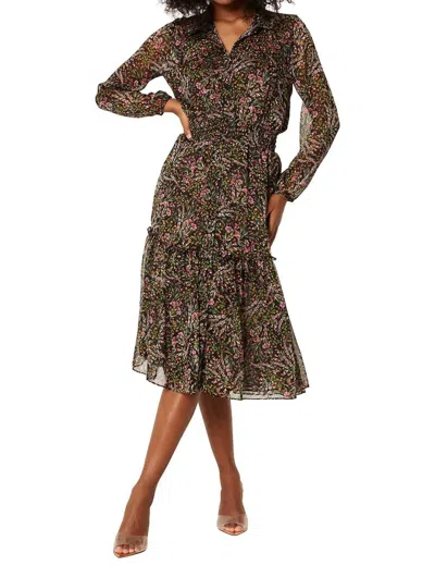 Misa Laysi Dress In Spring Bouquet In Brown