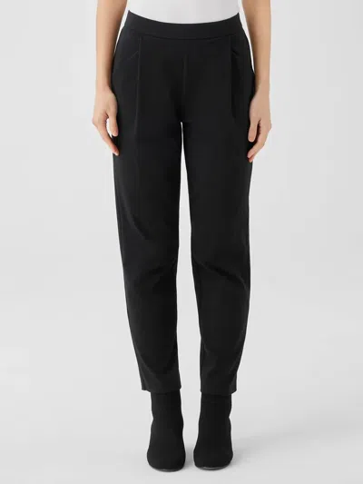 Eileen Fisher Taper Ankle Pant In Black