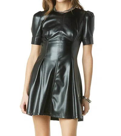 Tart Collections Umiko Vegan Leather Dress In Black