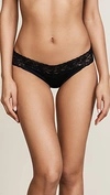 HANKY PANKY COTTON WITH A CONSCIENCE V-KINI BLACK,HANKY40444