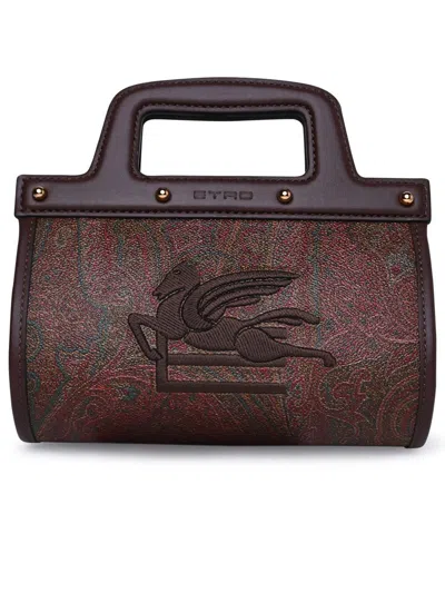 Etro Brown Leather Blend Bag