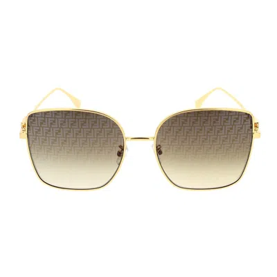 Fendi Sunglasses In Gold