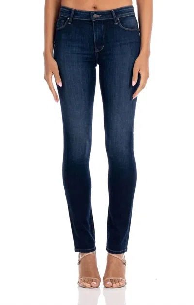 Fidelity Stevie Mid Rise Slim Straight In Santa Rosa Blue