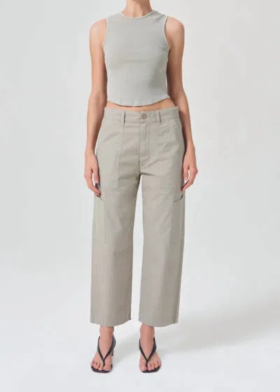 Agolde Daria Utility Pant In Drab (dark Khaki) In Multi