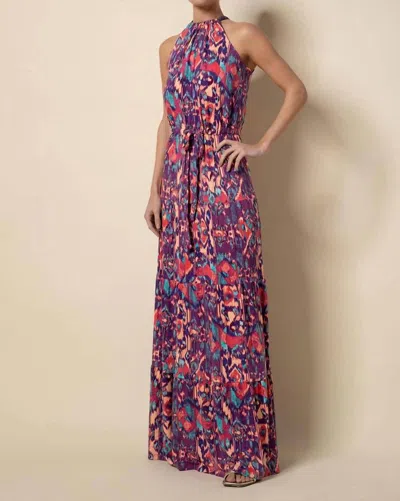 Tart Collections Violet Maxi Dress In Large Ikat Melange In Multi