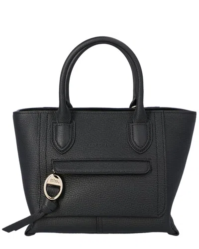 Longchamp Mailbox Leather Bag In Black