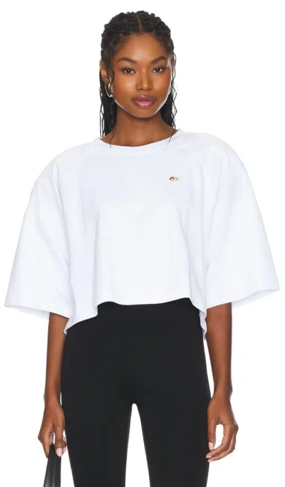 Fiorucci Cropped Padded T-shirt In White