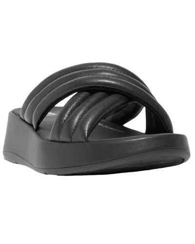 Fitflop F-mode Leather Sandal In Black