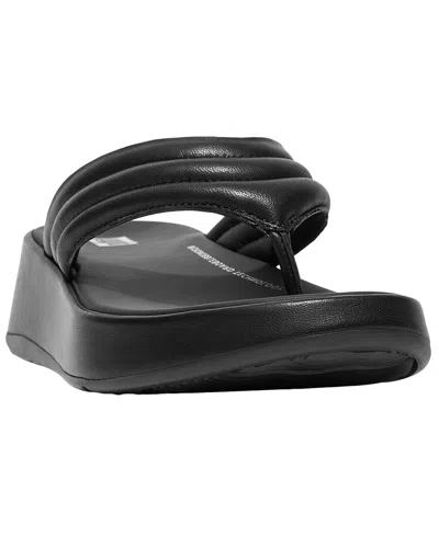 Fitflop F-mode Leather Sandal In Black