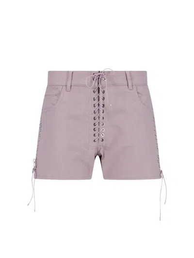 Ludovic De Saint Sernin 'parme Double Lace Up' Shorts In Pink