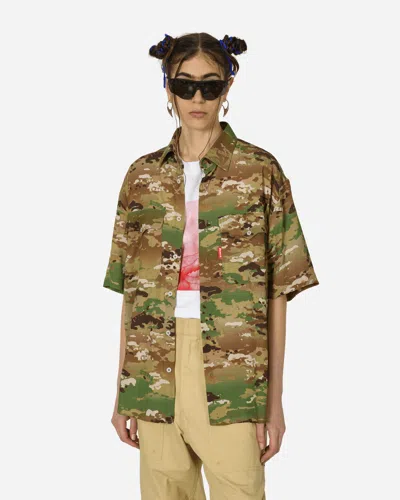 Fuct Workwear Shirt Camouflage In Multicolor