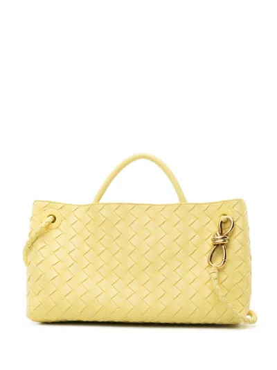 Bottega Veneta East West Andiamo Leather Handbag In Yellow