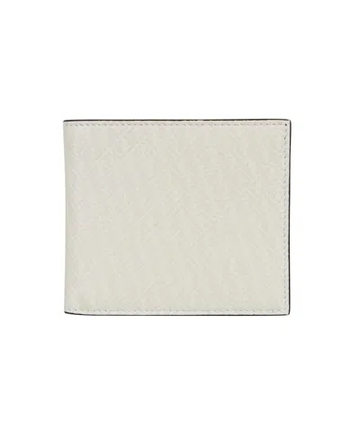 Fendi Leather Flap-over Wallet In White