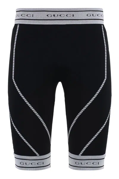 Gucci Technical Fabric Leggings In Black