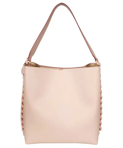 Stella Mccartney Frayme Tote In Pink