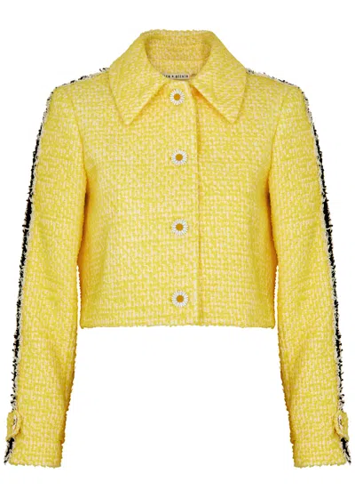 Alice And Olivia Tammy 50s Style Jacket In Happy Yellow