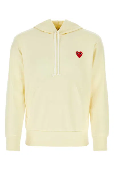 Comme Des Garçons Play Comme Des Garcons Play Sweatshirts In Yellow