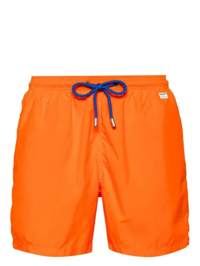 Mc2 Saint Barth Ultralight Swim Shorts Pantone Clothing In Yellow & Orange