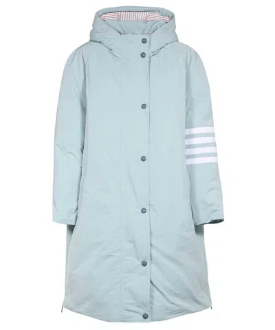 Thom Browne Hooded Parka In Green