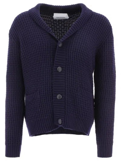 Tagliatore King Buttoned Knitted Cardigan In Blue